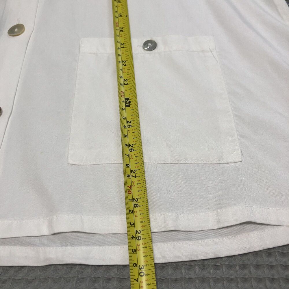 Bryn Walker Button Down Tunic Womens Small White Lyocell Coastal Lagenlook USA - Picture 13 of 15